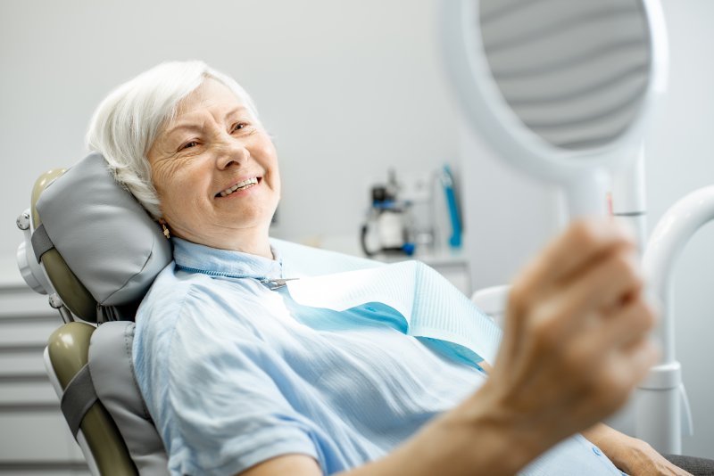 Person receiving dental implants in Salt Lake City